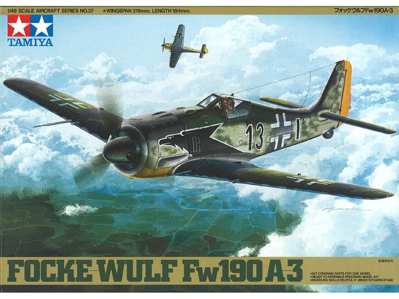 Tamiya 61037 Focke Wulf Fw190A-3 Model Kit - Image 5